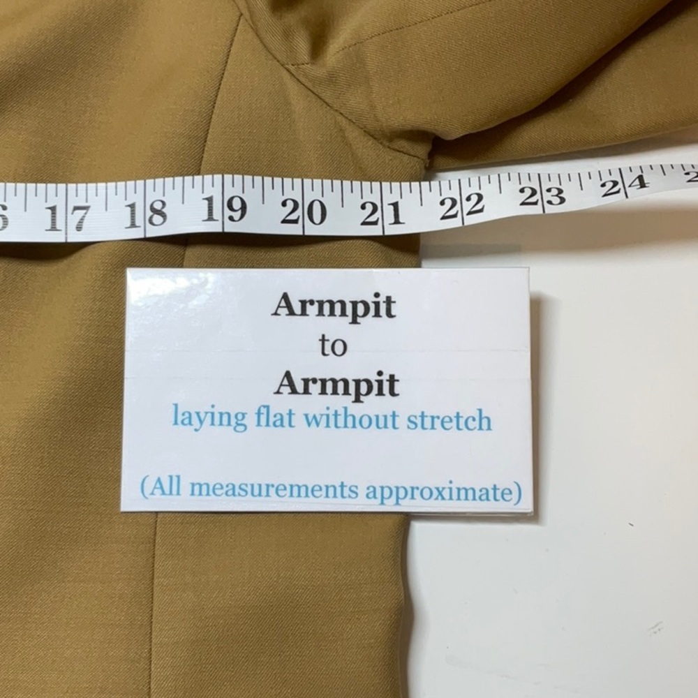 Lands’ End Wool Blazer Jacket Tan Size 16 - Picture 10 of 15
